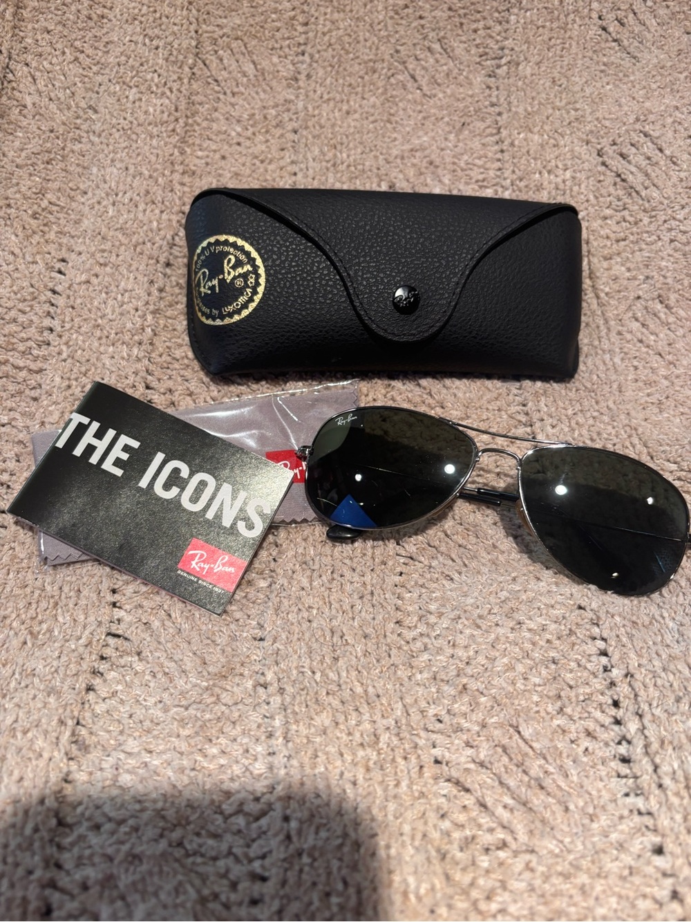 Ray-Ban RB3362 Cockpit Aviator Sunglasses Gunmetal Dark Grey Lenses